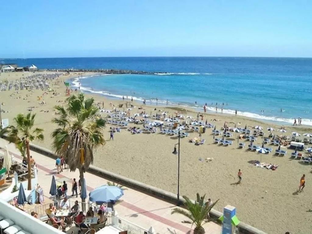 Jardin Canario Primera Linea De Playa Лос Кристианос Екстериор снимка